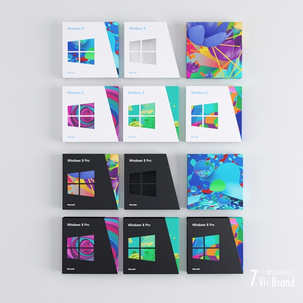 Win8包装盒设计欣赏